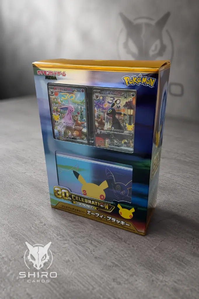 Pokémon 30th Celebration Espeon ex & Umbreon ex Japonés | Premium Deck Set